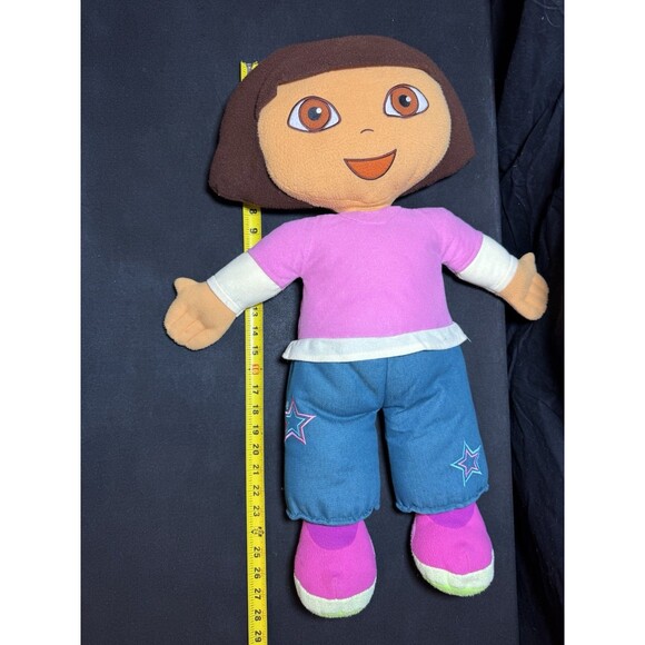 Jumbo Dora The Explorer Plush Doll 26” 2008 Nick Jr Star Shirt Jeans GUC - Picture 5 of 8